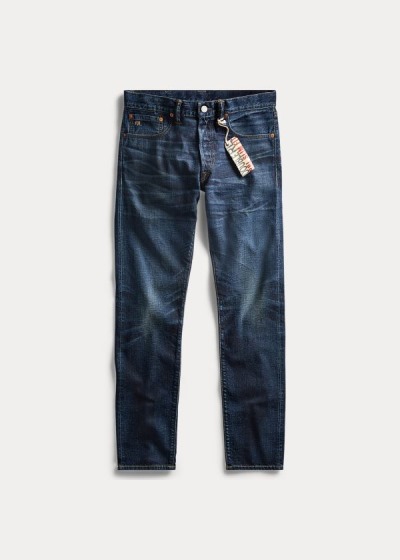 Jeans Ralph Lauren Hombre Azules Azules - Slim Fit Selvedge - UYIPJ1347